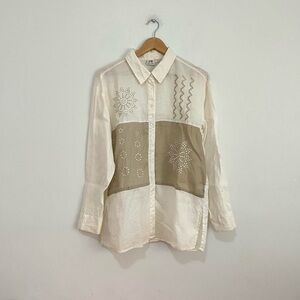 Cream Boho Blouse